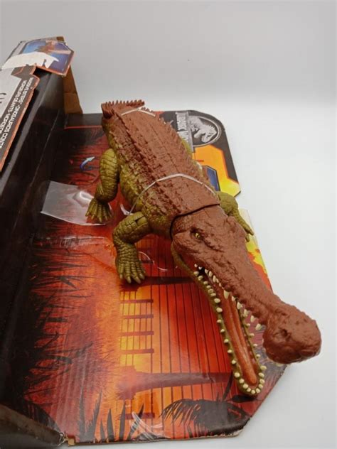 Mattel Jurassic World Sarcosuchus Massive Biters Dinosaur Battle Action Figure Primal Attack