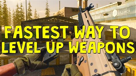 Fastest Way To Level Up Weapons In Modern Warfare Youtube