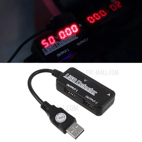 LED Display Cellphone Voltage Current USB Detector Tester Meter With