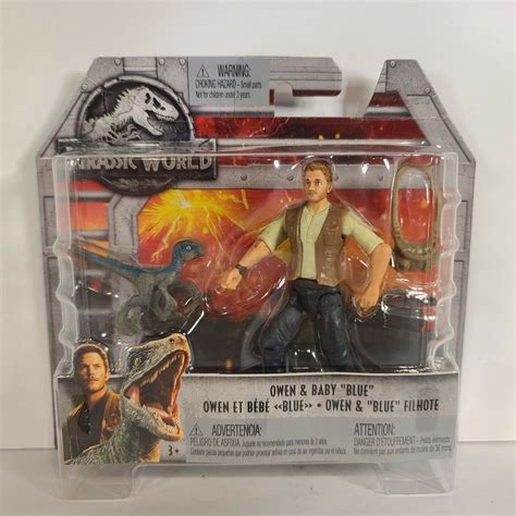 Jurassic World Fallen Kingdom Owen & Baby Blue Action Figure ...