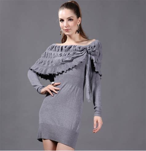 Women Elegant And Fashion Knitted Sweater Dress China Women Sweater