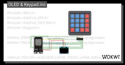 OLED Keypad Ino Wokwi ESP32 STM32 Arduino Simulator