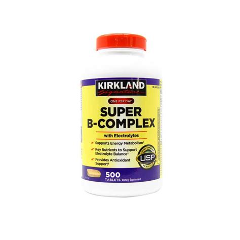 Kirkland Signature Super B Complex 500 Tablets Ehavene