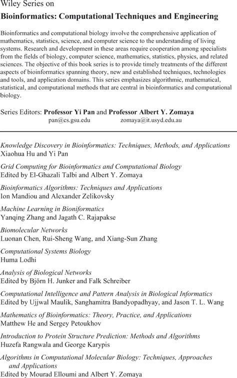 Series Algorithmic And Artificial Intelligence Methods For Protein Bioinformatics Book