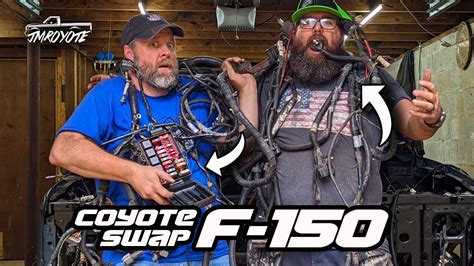 Installing Coyote Engine Harness And Throttle Pedal Mod In A Coyote Swap F150 Youtube