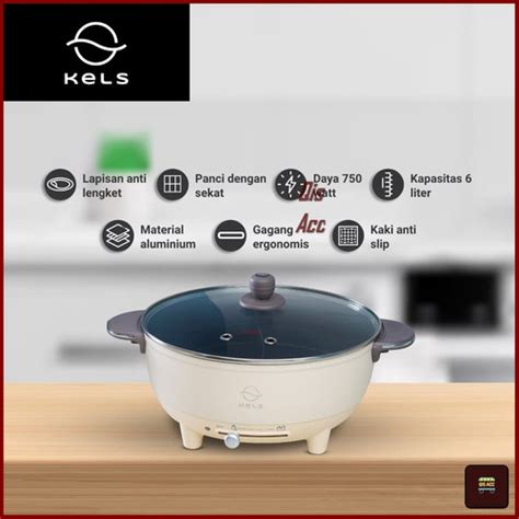 Jual Kels Becca Electric Hot Pot Ltr Panci Listrik Multi Cooker Watt Kota Tangerang