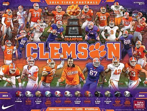 Clemson Football Schedule Printable X Wallpaper Teahub Io