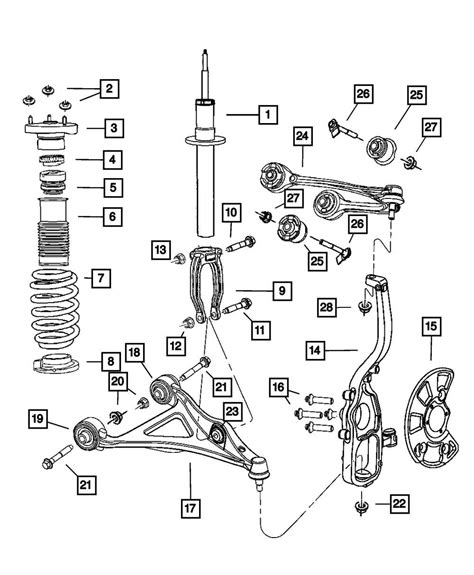 Visualizing The Front Suspension System Of The Dodge Charger