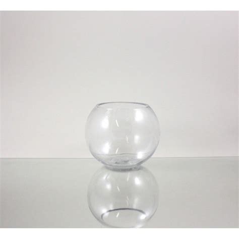 6 X 47 Clear Glass Bubble Bowl Vase Bulk Case Of 12 492 Per Vase