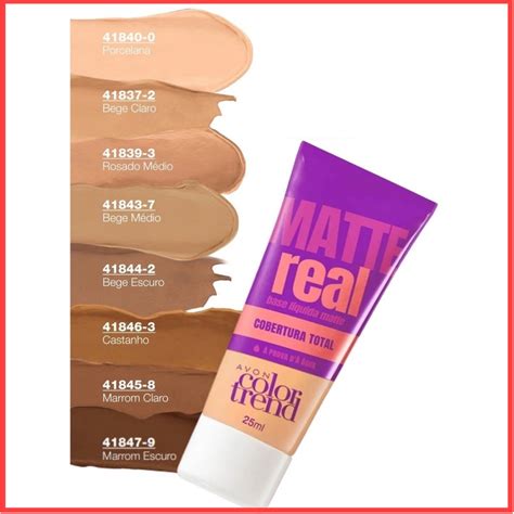 Base Matte Real Color Trend 25ml Avon Shopee Brasil