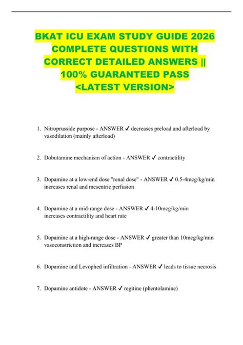 Bkat Exam Study Guide