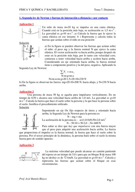 Temas De Din Mica En Bachillerato