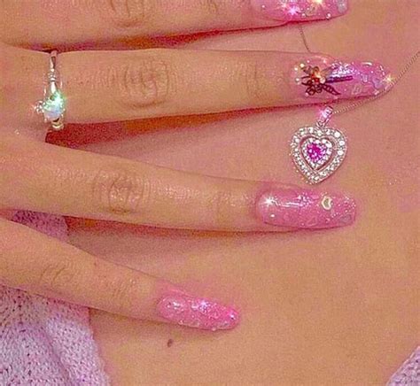 Pin By Hopeeve On Aesthetic Pink Acrylic Nails Acrylic Nails Pink