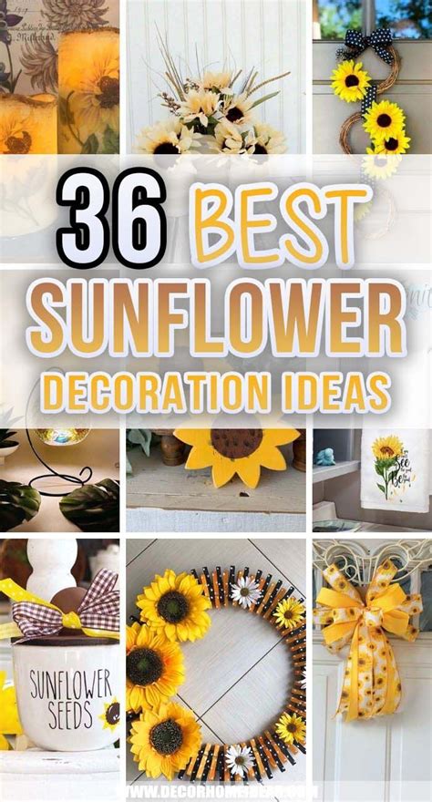 36 Most Beautiful Sunflower Decor Ideas To Add Happy Vibes To Every