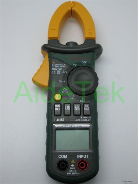 Tekpower OEM Mastech MS2108 True-RMS AC/DC Clamp Meter with Inrush ...