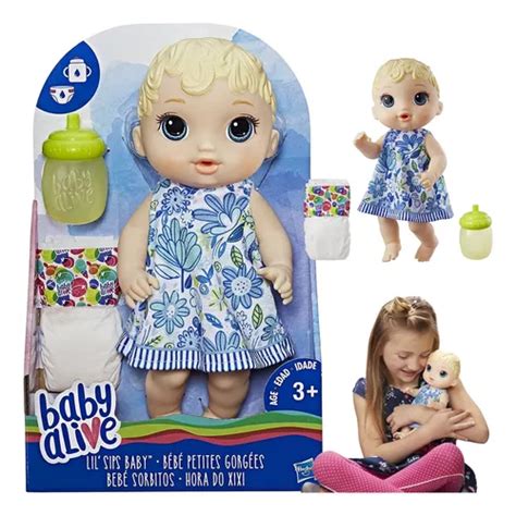 Boneca Baby Alive Hora Do Xixi Loira Hasbro Fralda Brinquedo Frete grátis