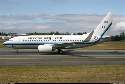 N370bj Indian Air Force Boeing 737 7hiwl Bbj Photo By Nick Dean Id