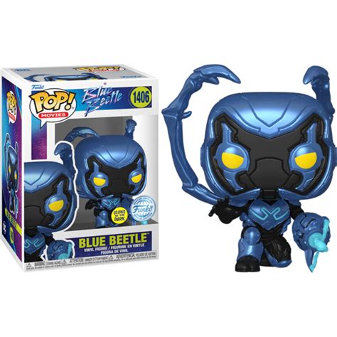 Blue Beetle 2023 Blue Beetle Glow In The Dark Pop Vinyl Figure By