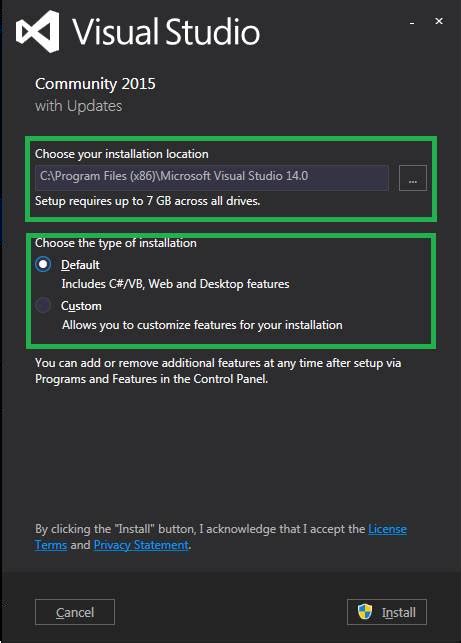 Installation Steps For Visual Studio Community Edition