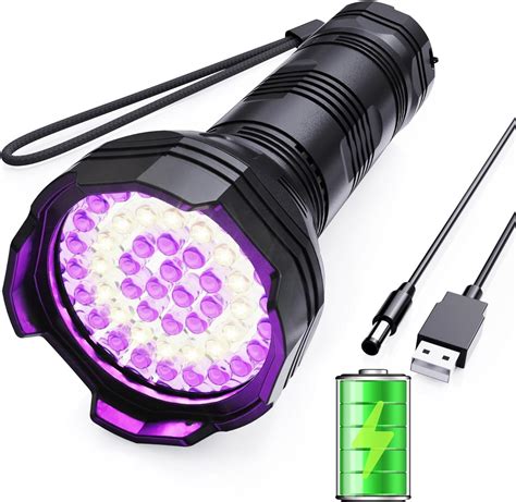 Uv Flashlight Black Light Nm Portable Handheld Ultraviolet