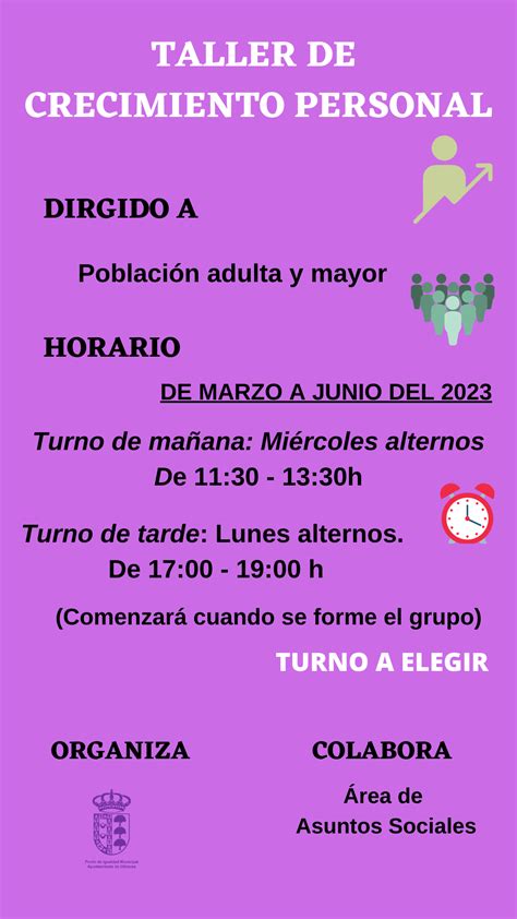 Taller De Crecimiento Personal Marzo A Junio De 2023