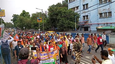 Bjp Bengal On Twitter তৃণমূলী পুলিশের শত বাধা উপেক্ষা করে হাজার হাজার বিজেপি কর্মী বিভিন্ন