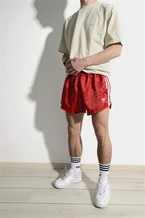 Adidas Retro Sport Shorts For Men Hot Milk Vintage Clothing Online