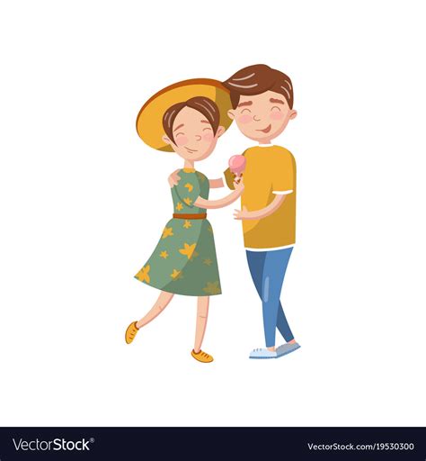 Hugging Couple Cartoon