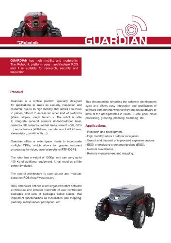 Urban Robot Rbcar Robotnik Pdf Catalogs Technical Documentation