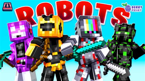 Robots By Razzleberries Minecraft Skin Pack Minecraft Bedrock Marketplace Explorer