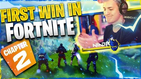 My First Win In Fortnite Chapter Fortnite Battle Royale Youtube