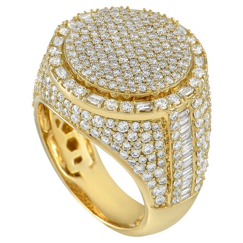 Lb Exklusive K Gelbgold Ring Mit Karat Diamanten Im Angebot Bei