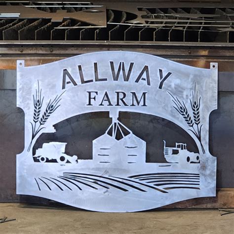 Allway Farm Large Custom Sign Sign Bear Country Metalworks Buy