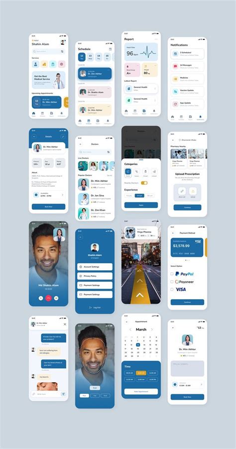 Nafa Medical App Design Figma Ios Ui Kit Health Application Mobile