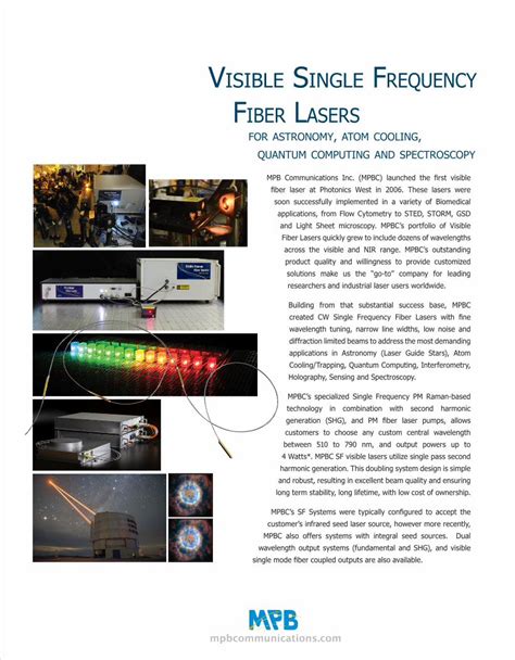 PDF Laser Heritage Visible Single Frequency Fiber Lasers DOKUMEN TIPS