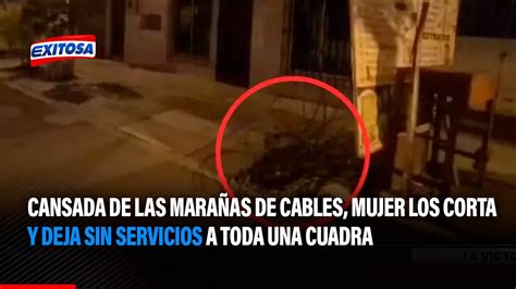 Cansada De Las Mara As De Cables Mujer Los Corta Y Deja Sin