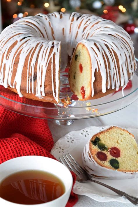 Christmas Cherry Butter Bundt Cake - Lord Byron's Kitchen