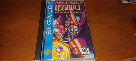 Android Assault Item Box And Manual Sega Cd