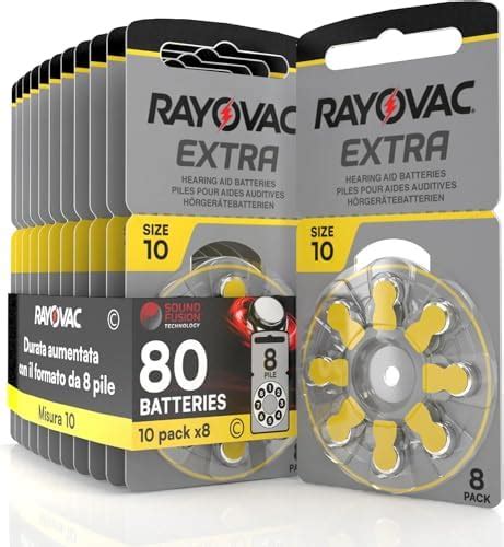 Rayovac Extra Advanced Size 10 Hearing Aid Battery Pack 60 PCS