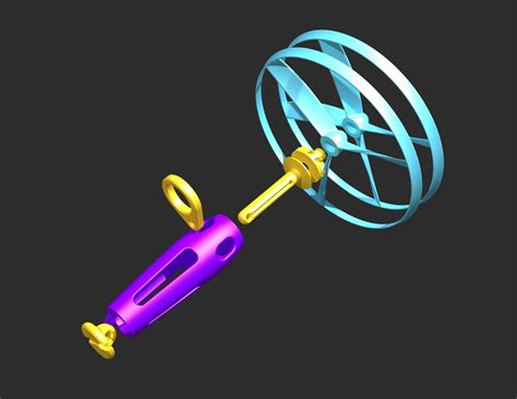 Flying propeller toy 3D model 3D printable | CGTrader