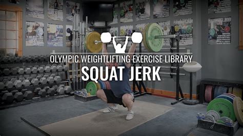 Squat Jerk Behind The Neck Olympic Weightlifting Exercise Library