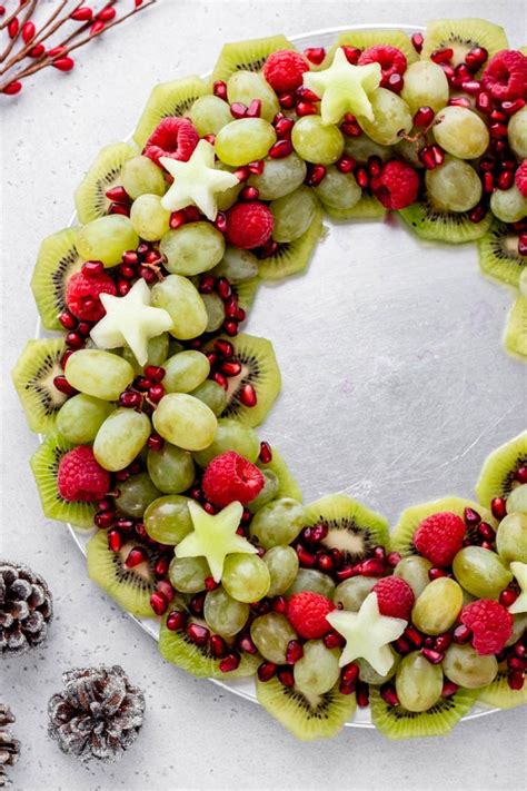 Christmas Fruit Wreath Haute And Healthy Living