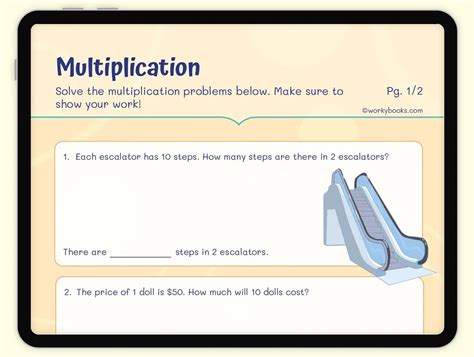 Multiplication Word Problems Grade 3 Worksheet 3oaa13oaa33oac7 Workybooks