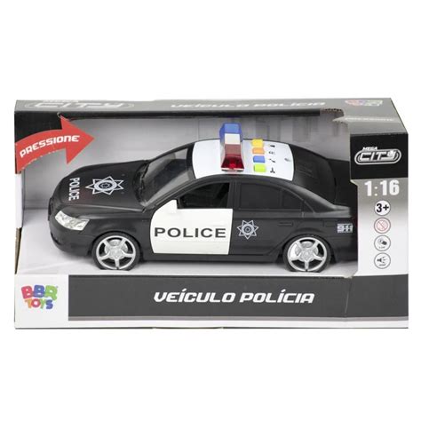 Carro De Policia Som E Luzes Bbr Toys R3038 Submarino