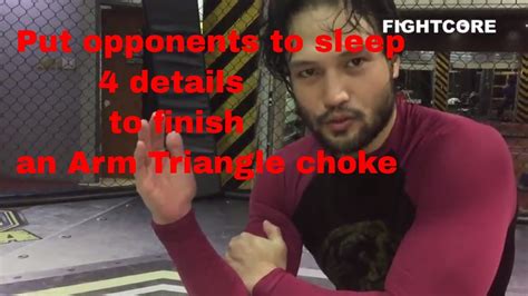 Arm Triangle Choke 4 Important And Crucial Details On How To Finish