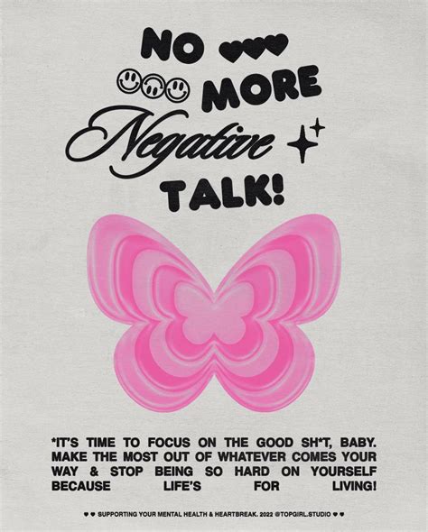 A Poster With An Image Of A Pink Butterfly And The Words No More