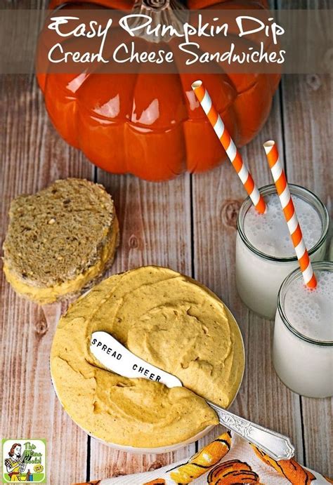 Easy Pumpkin Dip Cream Cheese Sandwiches