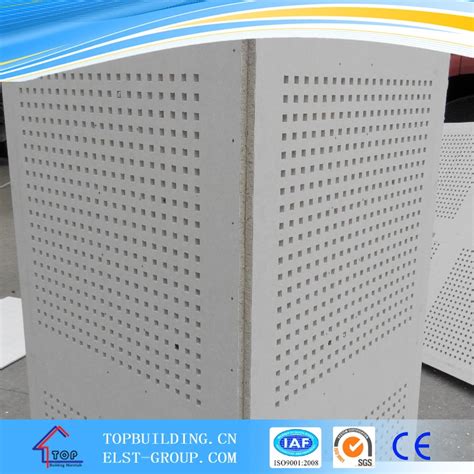 Acoustic Perforated Gypsum Board Soundproof Gypsum Board Perforated