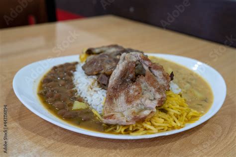 Bandera O Banderita Es Un Plato De Comida Tradicional De La Cocina