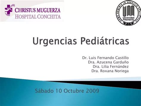 PPT Urgencias Pediátricas PowerPoint Presentation free download ID